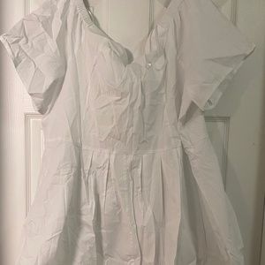 White off the shoulder top